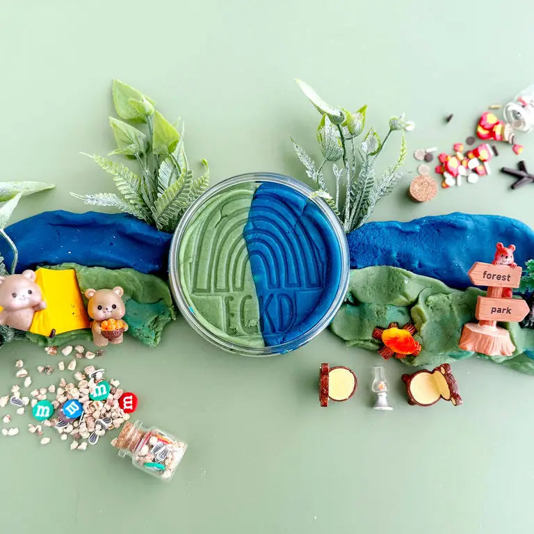 Kit sensorial de plastilina Camping