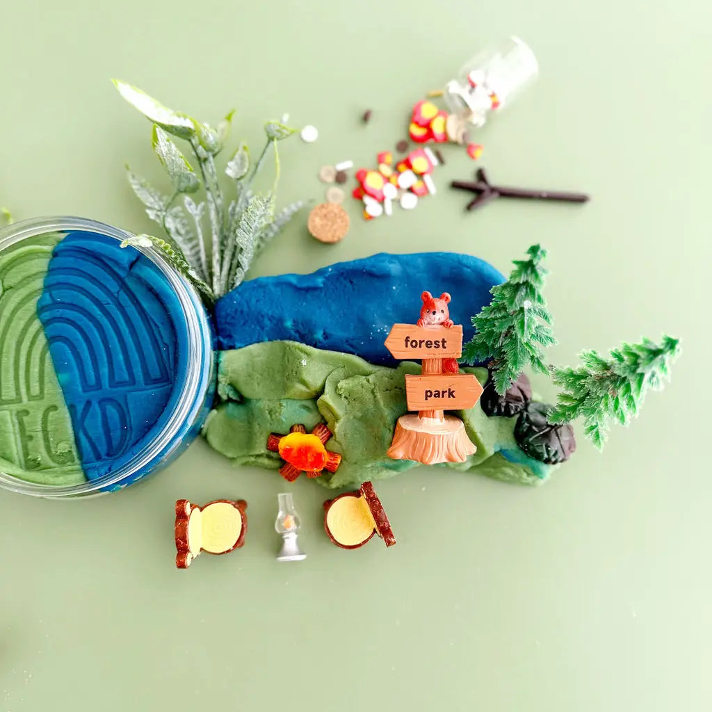 Kit sensorial de plastilina Camping