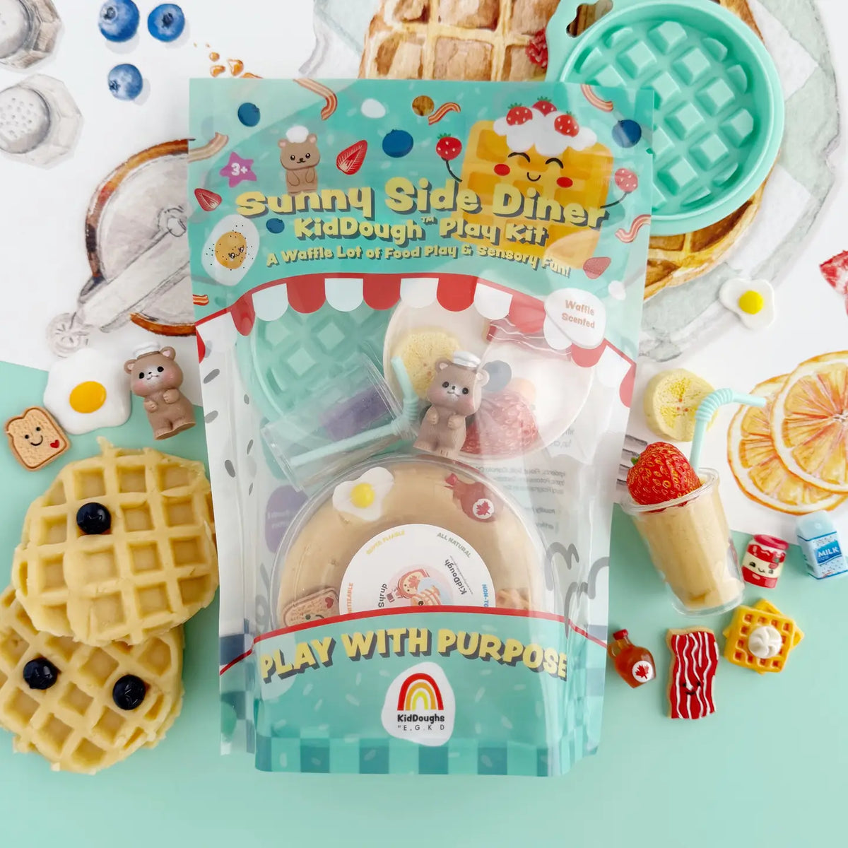 Kit sensoriel de pâte à modeler Sunny Side Dinner