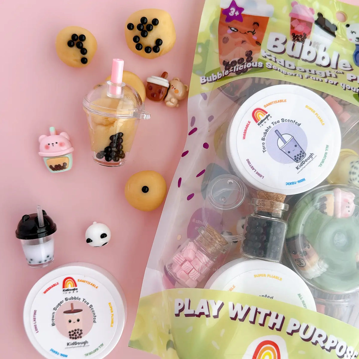 Kit sensoriel de pâte à modeler Bubble Tea