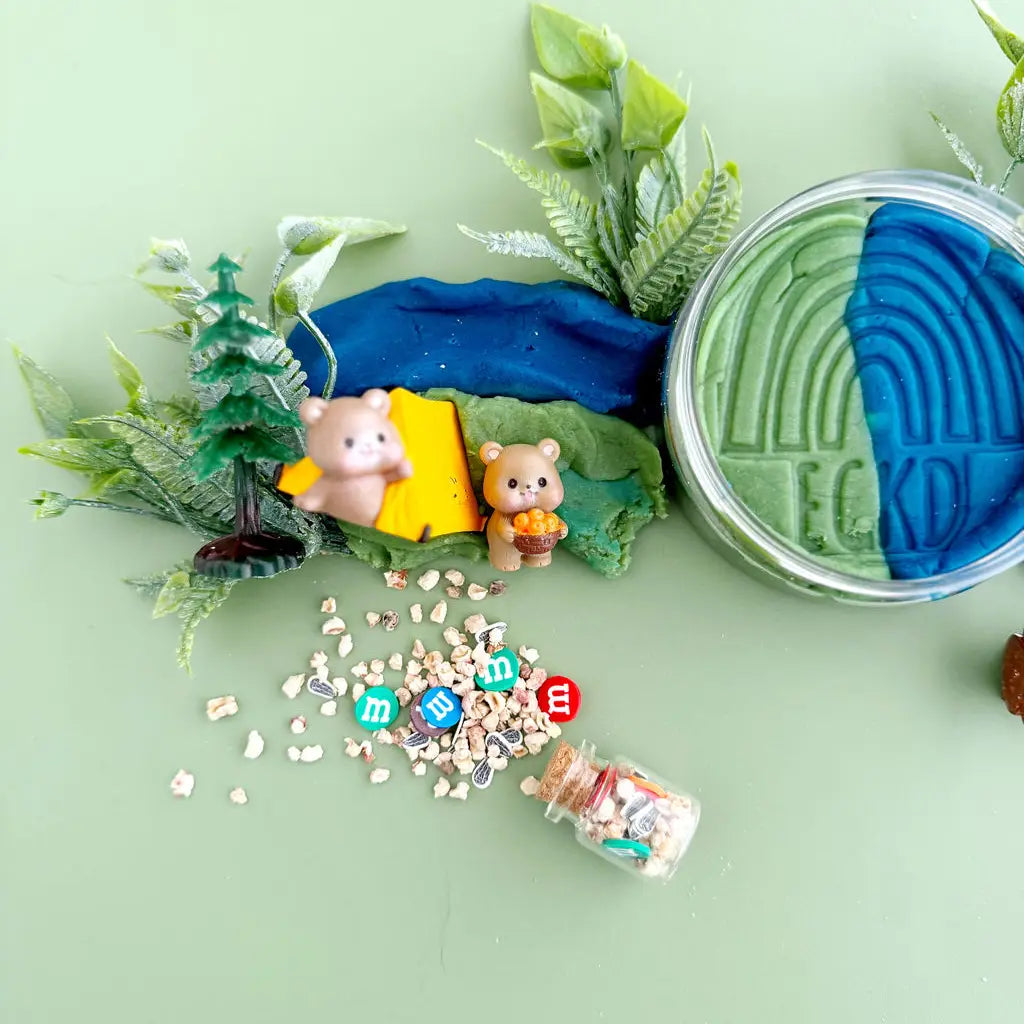 Kit sensorial de plastilina Camping