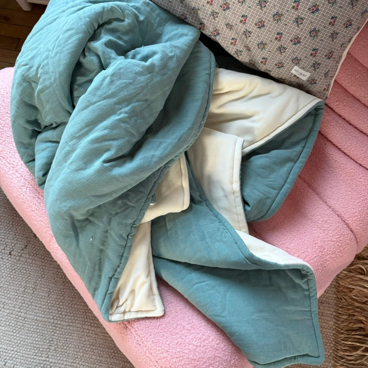 maxi super-soft cosy blanket Baltic blue 