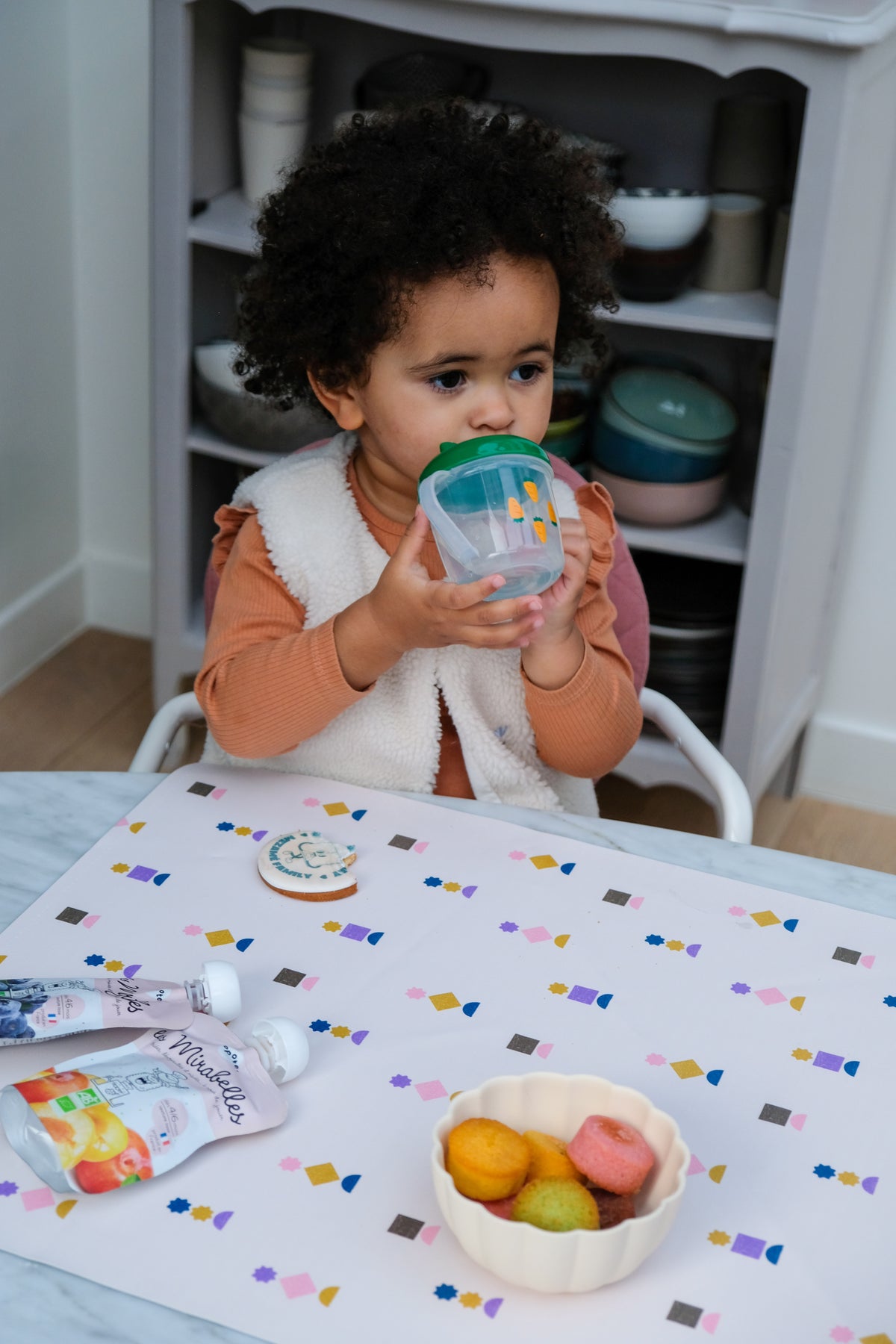 Gommettes / Matcha Rectangular Waterproof Activity Tablecloth