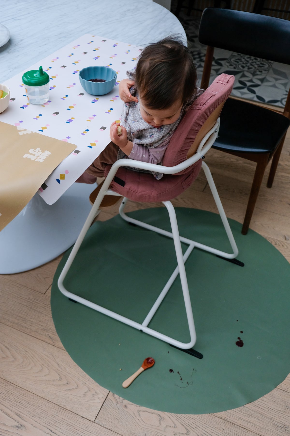 Gommettes / Matcha Round Waterproof Activity Tablecloth