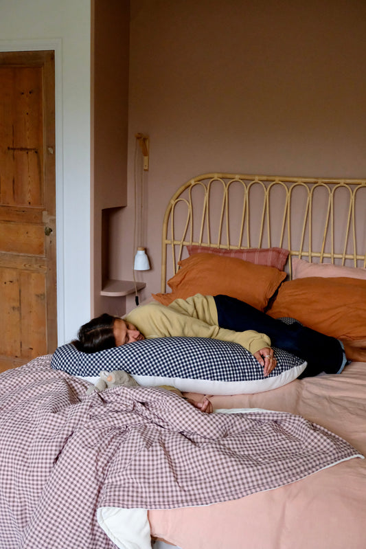 Coussin d'Allaitement Vichy Réglisse