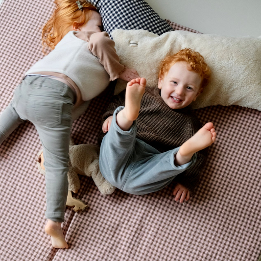 Erlebnis- und Spielmatte Vichy Rhubarbe
