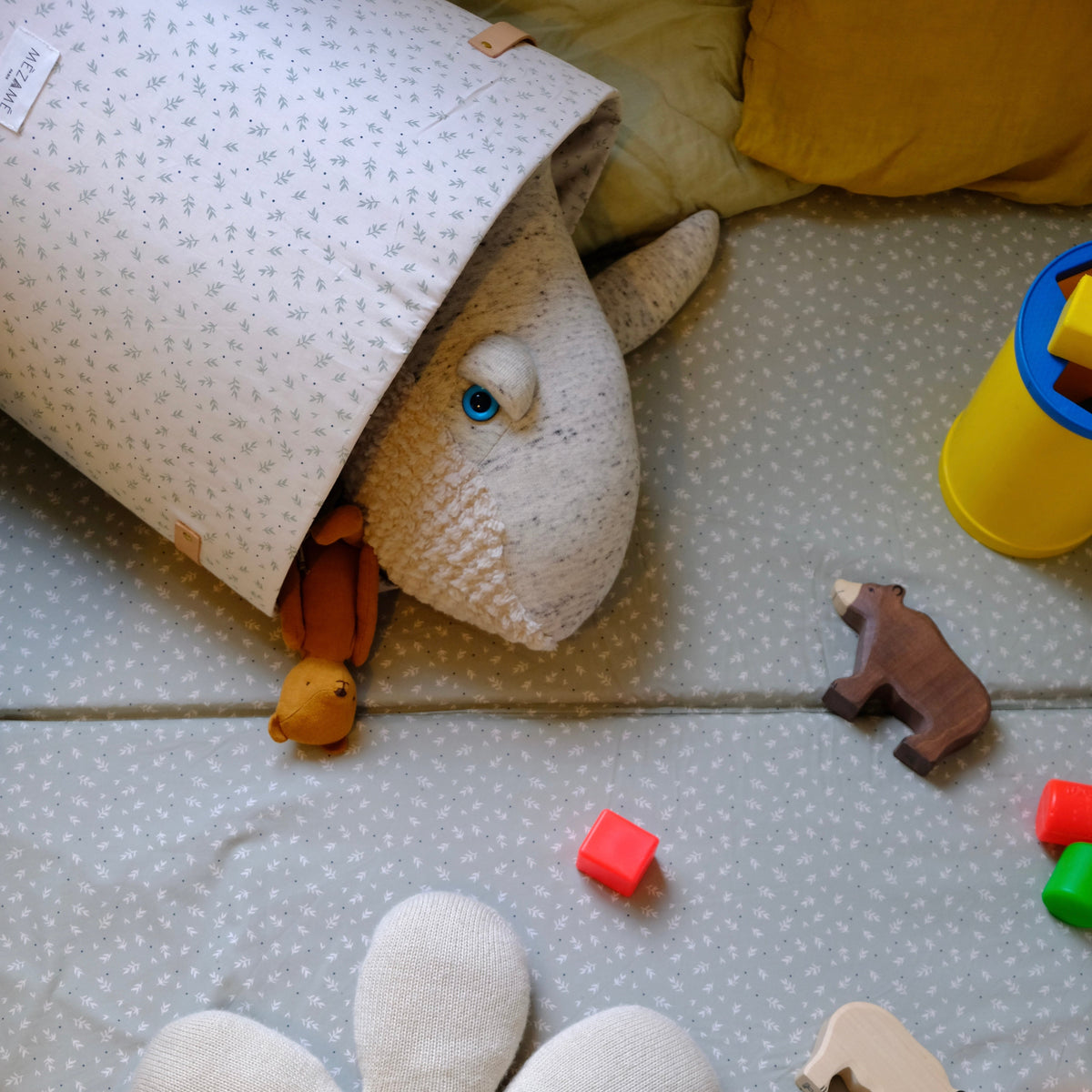 panier rangement jouet chambre enfants  cueillette milk 