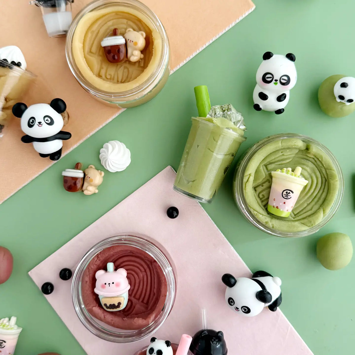 Kit sensoriel de pâte à modeler Bubble Tea