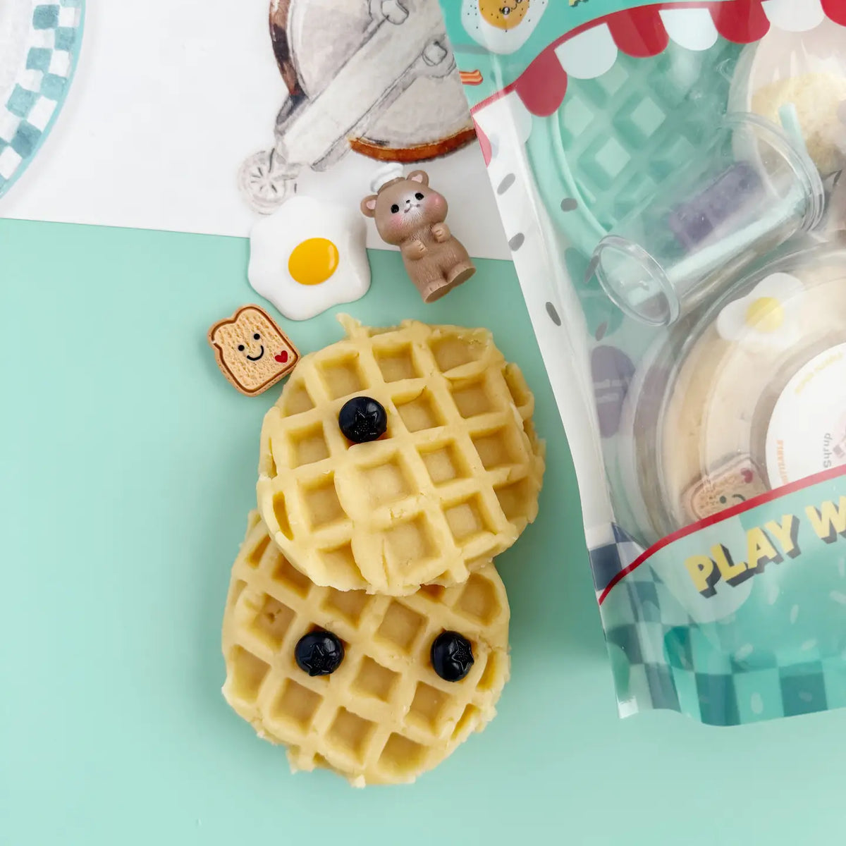 Kit sensoriel de pâte à modeler Sunny Side Dinner