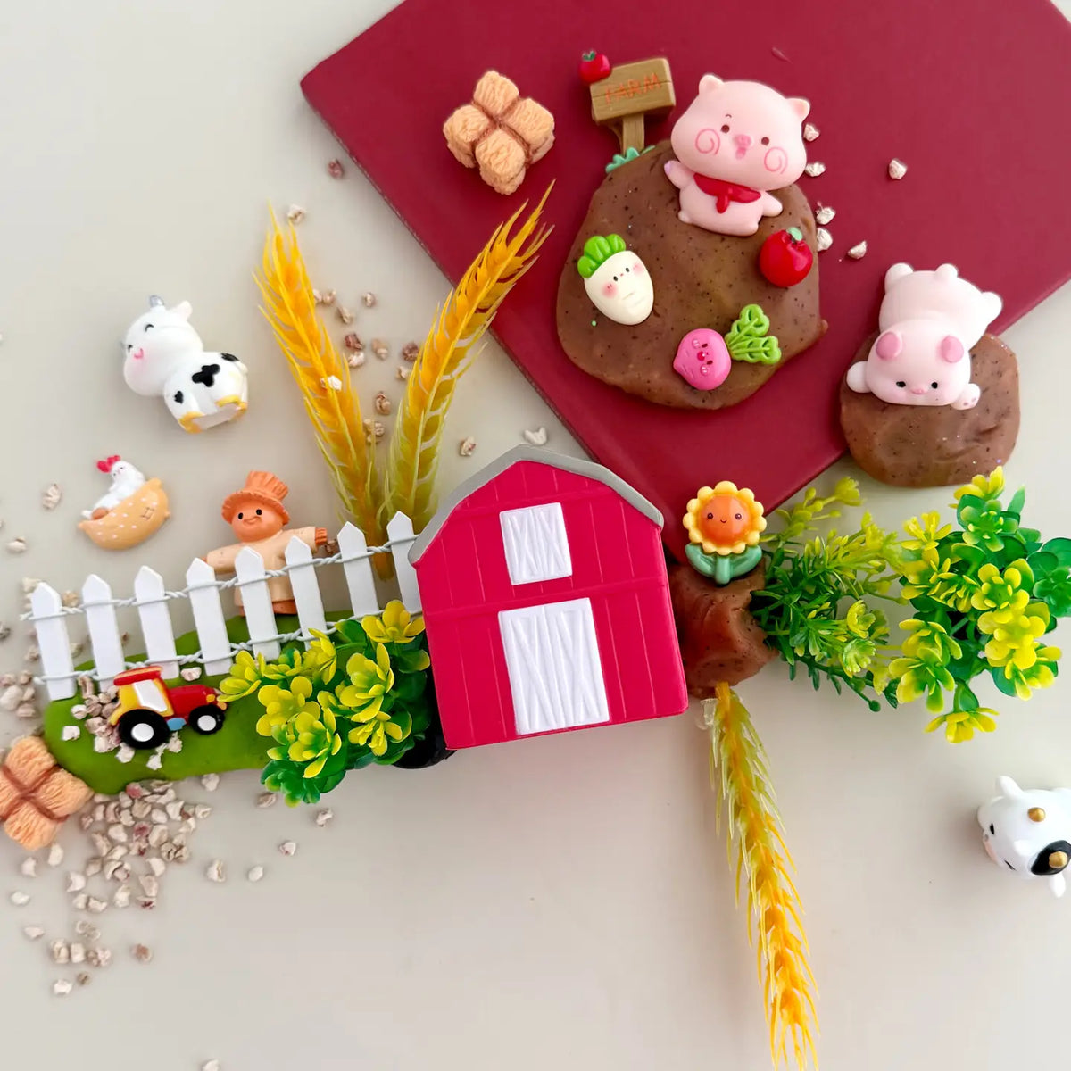 Sensorische speelkleiset Farm