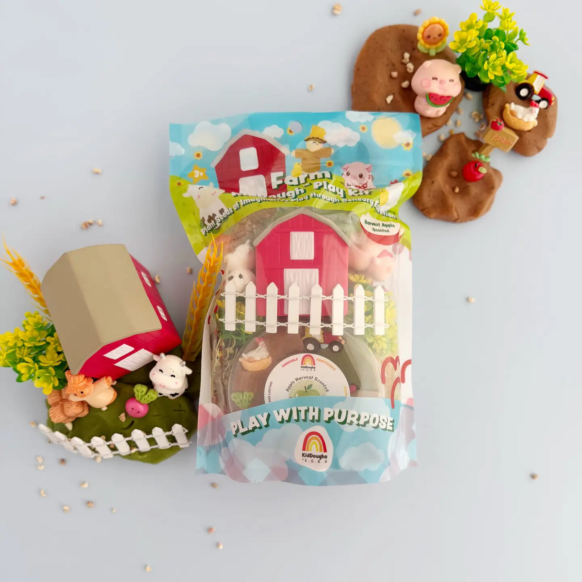 Sensorische speelkleiset Farm