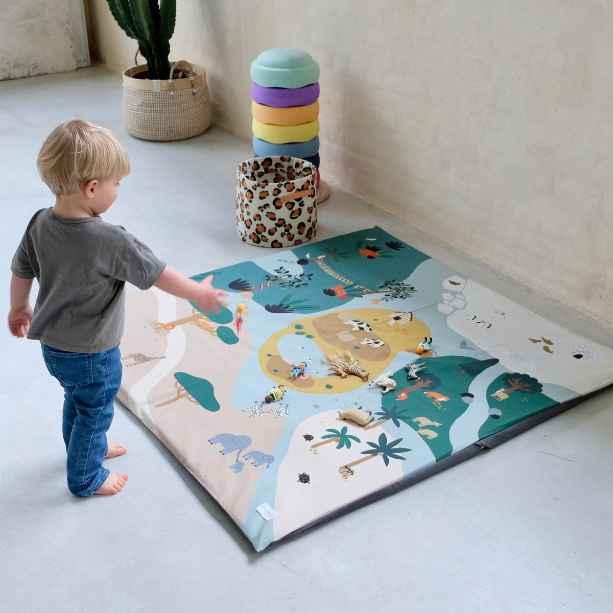 housse animaux jeux à enfiler pour tapis d eveil motricite activite bebe enfant education