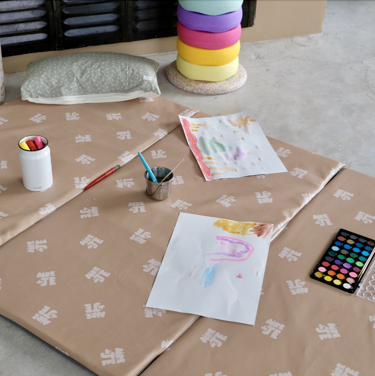 waterproof cover for baby toddler activity motor skills and play mat waterproof printed air de je 