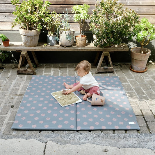 funda waterproof para alfombra de juego psicomotricidad y juegos bebé niño 
waterproof estampado sol