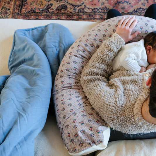 maxi cosy warm and snuggly blanket in denim colour
