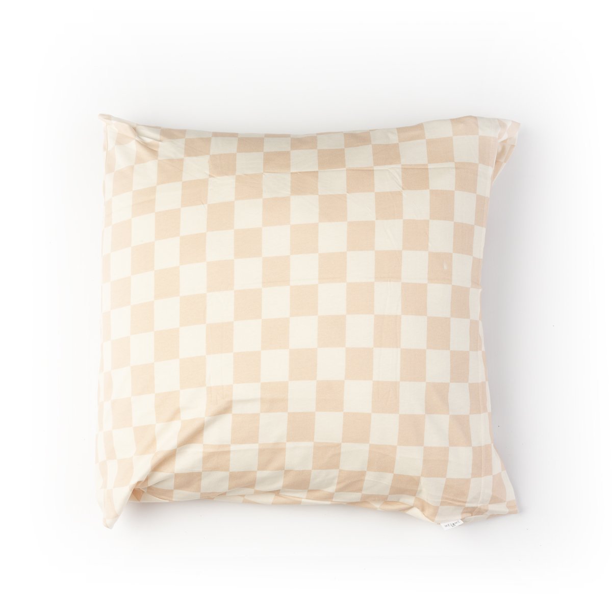 taie d'oreiller bébé jersey tout doux imprimé damier rose oreiller carré
