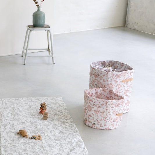 Großer Aufbewahrungskorb für Babys und Kinder Kooperation Tartine et Chocolat in Rosa