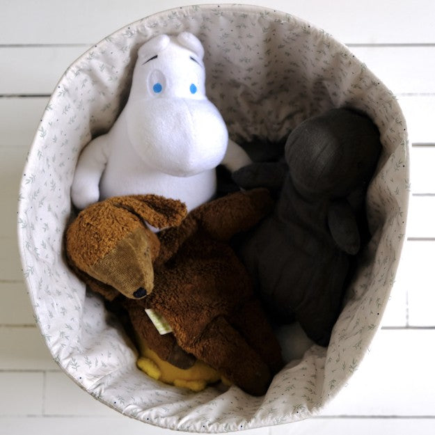 panier de rangement chambre enfant imprimé cueillette milk