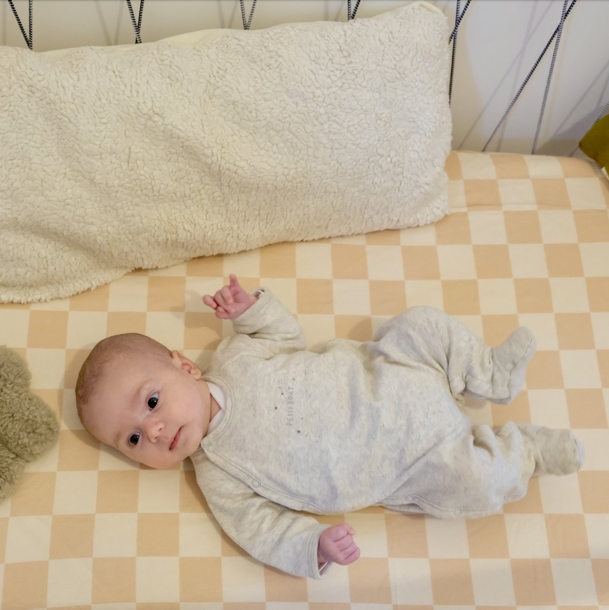 super soft baby and toddler jersey bed sheet pink gingham