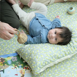 coussin moelleux motif citron
