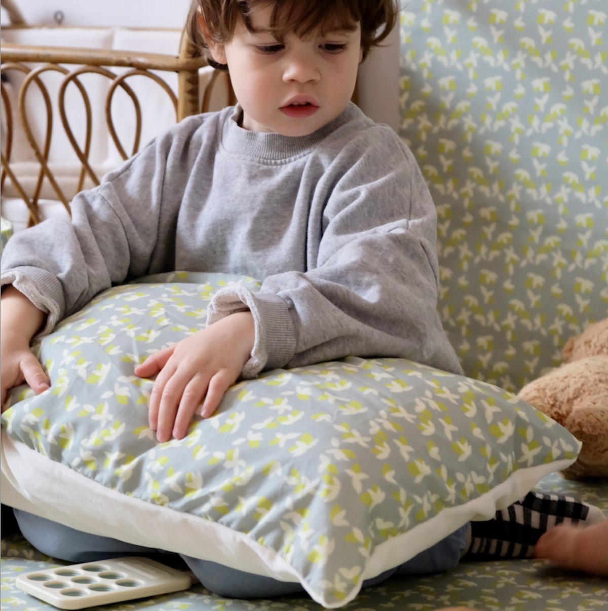 coussin taille enfant citron