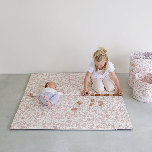 tapis d eveil motricite et jeux bebe enfant collaboration tartine&chocolat coloris rose