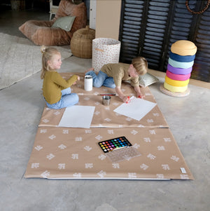 XXL waterproof baby and toddler sensory, motor skills and play mat, printed play area design 