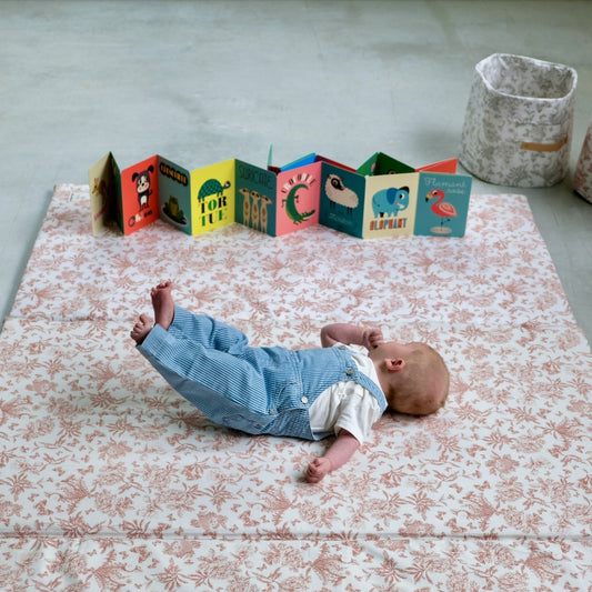 XXL large format baby children's activity and motor skills play mat tartine&chocolat collaboration pink