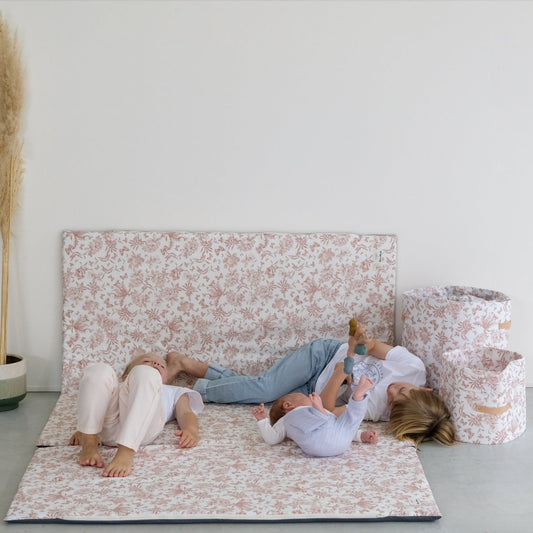 XXL large format baby and toddler activity, motor skills and play mat, Tartine&Chocolat collaboration, pink colourway