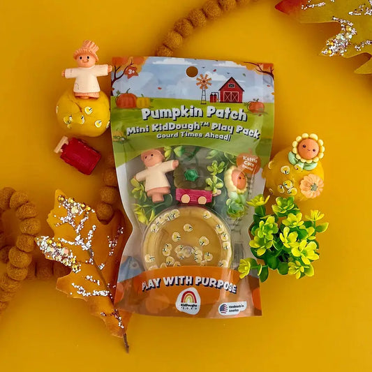 Mini kit sensoriel de pâte à modeler Champ de citrouille